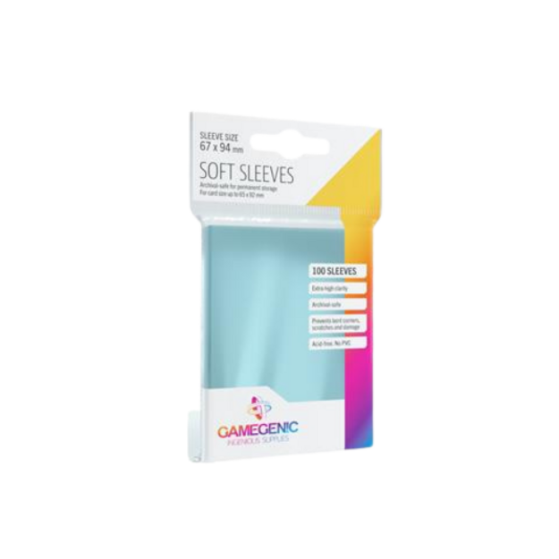 Gamegenic Soft Sleeves įmautės, skaidrios, 100 vnt.