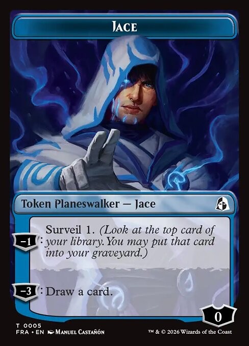 Jace Planeswalker token korta